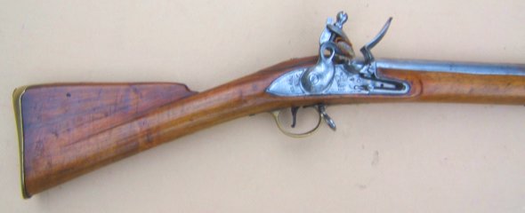 A VERY FINE WAR OF 1812/NAPOLEANIC WAR PERIOD (P. 1809) THIRD MODEL/INDIA PATTERN BROWN BESS MUSKET, ca. 1810s view 1