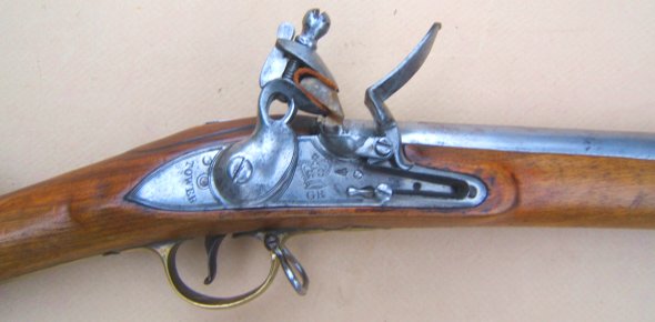 A VERY FINE WAR OF 1812/NAPOLEANIC WAR PERIOD (P. 1809) THIRD MODEL/INDIA PATTERN BROWN BESS MUSKET, ca. 1810s view 3