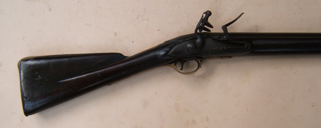 A VERY RARE FRENCH & INDIAN WAR/AMERICAN REVOLUTIONARY WAR PERIOD AMERICAN-CAPTURED/USED REGIMENTALLY MARKED (43RD REGT. OF FOOT) PATTERN 1742 FIRST MODEL/LONGLAND BROWN BESS MUSKET, ca. 1745 view 7