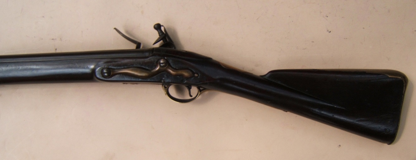 A VERY RARE FRENCH & INDIAN WAR/AMERICAN REVOLUTIONARY WAR PERIOD AMERICAN-CAPTURED/USED REGIMENTALLY MARKED (43RD REGT. OF FOOT) PATTERN 1742 FIRST MODEL/LONGLAND BROWN BESS MUSKET, ca. 1745 view 8