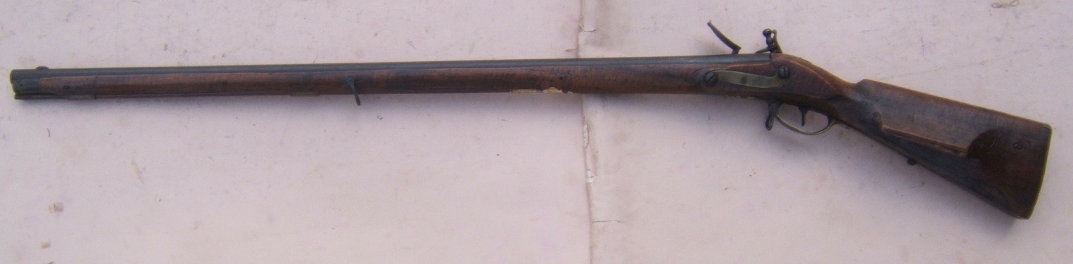 A VERY RARE COLONIAL/AMERICAN REVOLUTIONARY WAR PERIOD AMERICAN FLINTLOCK BUCK & BALL 