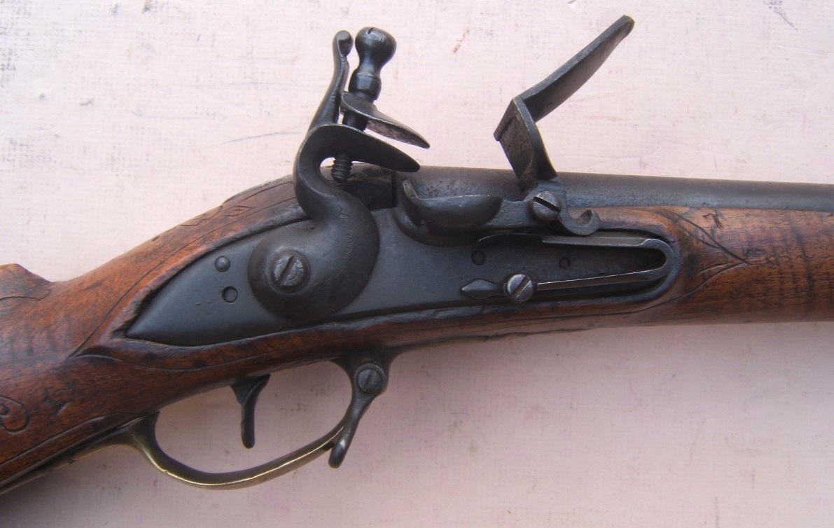 A VERY RARE COLONIAL/AMERICAN REVOLUTIONARY WAR PERIOD AMERICAN FLINTLOCK BUCK & BALL 