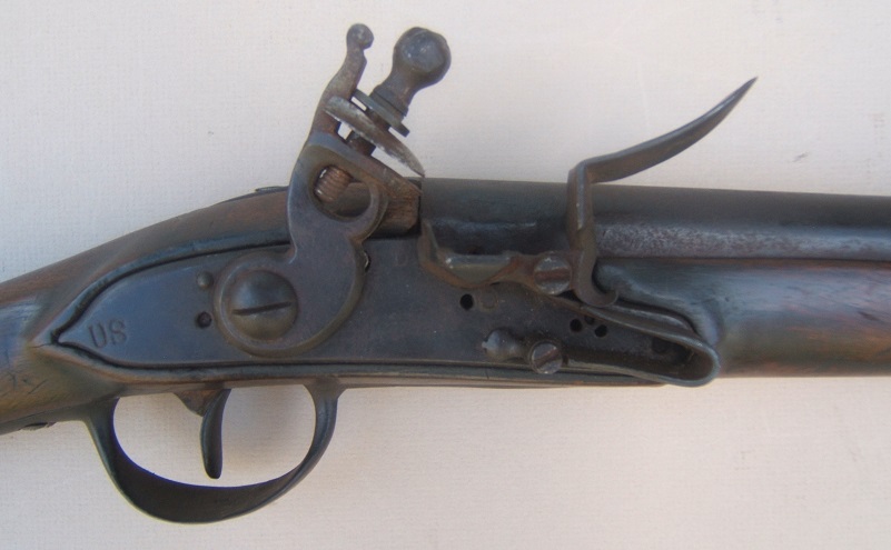 A GOOD+ REVOLUTIONARY WAR USED US SURCHARGED MODEL 1766/8 