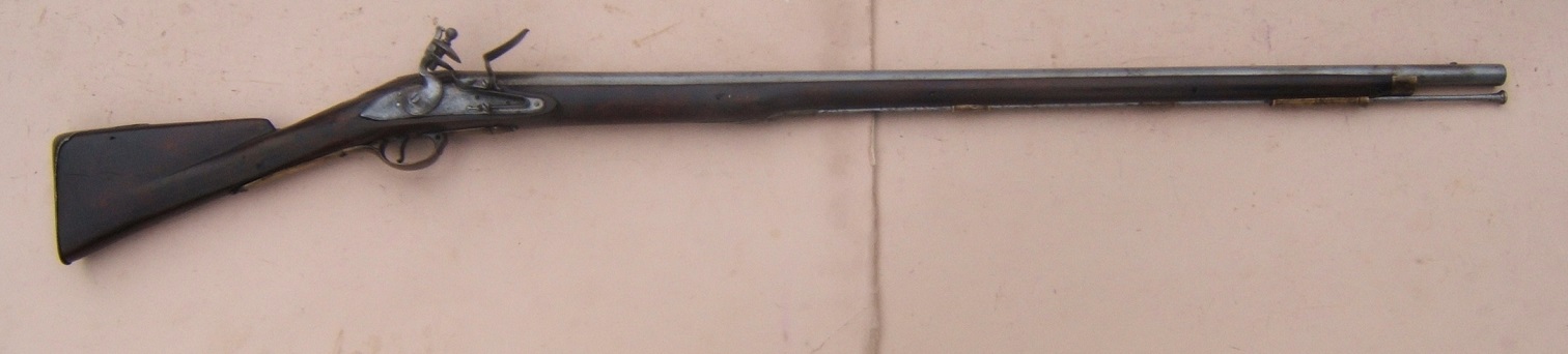 A VERY GOOD AMERICAN-USED REVOLUTIONARY WAR PATTERN 1777 SECOND MODEL/SHORTLAND BROWN BESS MUSKET, ca. 1777 view 1