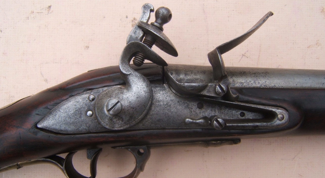 A VERY GOOD AMERICAN-USED REVOLUTIONARY WAR PATTERN 1777 SECOND MODEL/SHORTLAND BROWN BESS MUSKET, ca. 1777 view 3