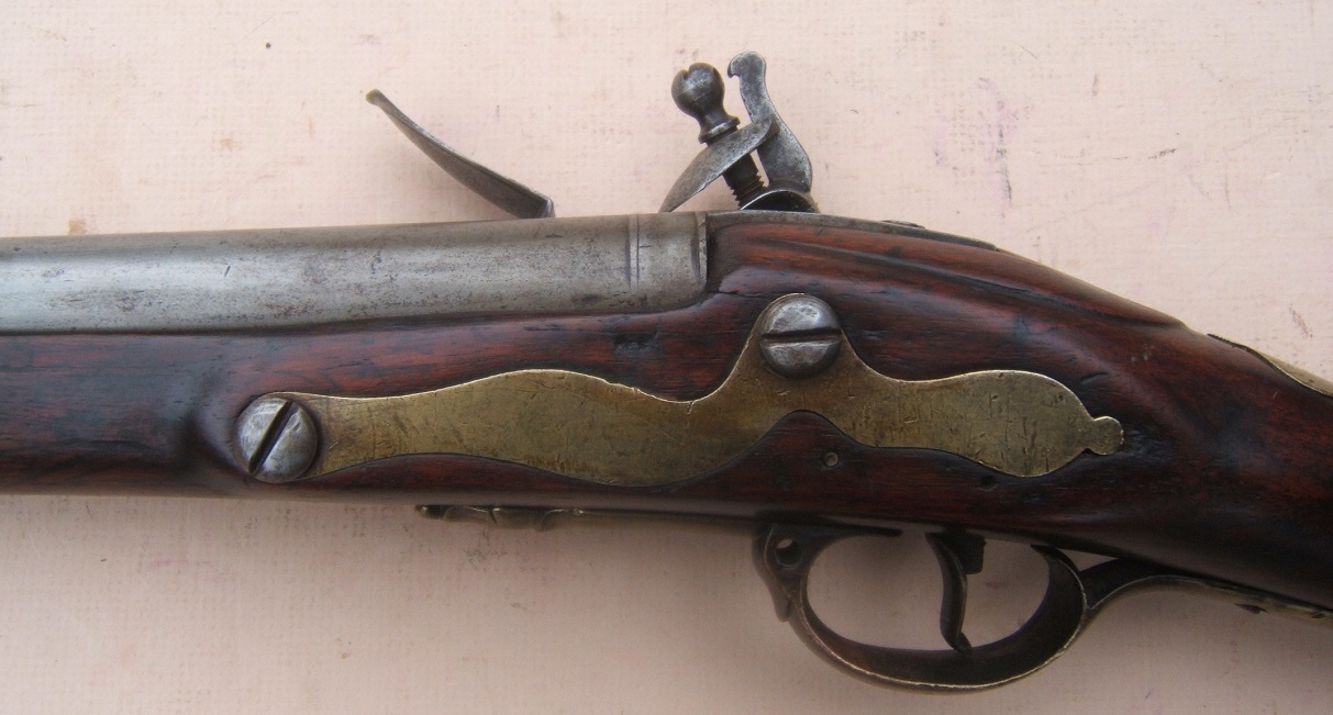 A VERY GOOD AMERICAN-USED REVOLUTIONARY WAR PATTERN 1777 SECOND MODEL/SHORTLAND BROWN BESS MUSKET, ca. 1777 view 4