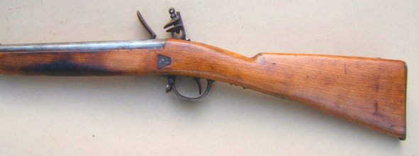 A VERY FINE MID/LATE 19TH CENTURY BELGIAN? BACK ACTION FLINTLOCK AFRICAN TRADE GUN, ca. 1870-1900 view 2