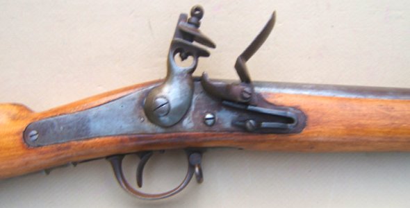 A VERY FINE MID/LATE 19TH CENTURY BELGIAN? BACK ACTION FLINTLOCK AFRICAN TRADE GUN, ca. 1870-1900 view 3