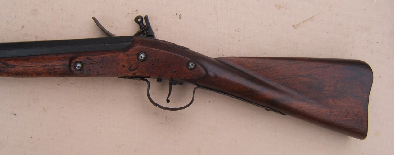A VERY RARE & EARLY COLONIAL NEW ENGLAND AMERICAN DOGLOCK MUSKET/LONG-FOWLER, ca. 1680 view 7