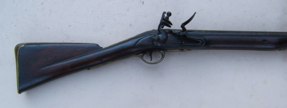 A VERY GOOD (AMERICAN CAPTURED/USED) AMERICAN REVOLUTIONARY WAR EMERGENCY PRODUCTION (P. 1779-S) SECOND MODEL/SHORTLAND PATTERN BROWN BESS MUSKET, ca. 1779 view 6