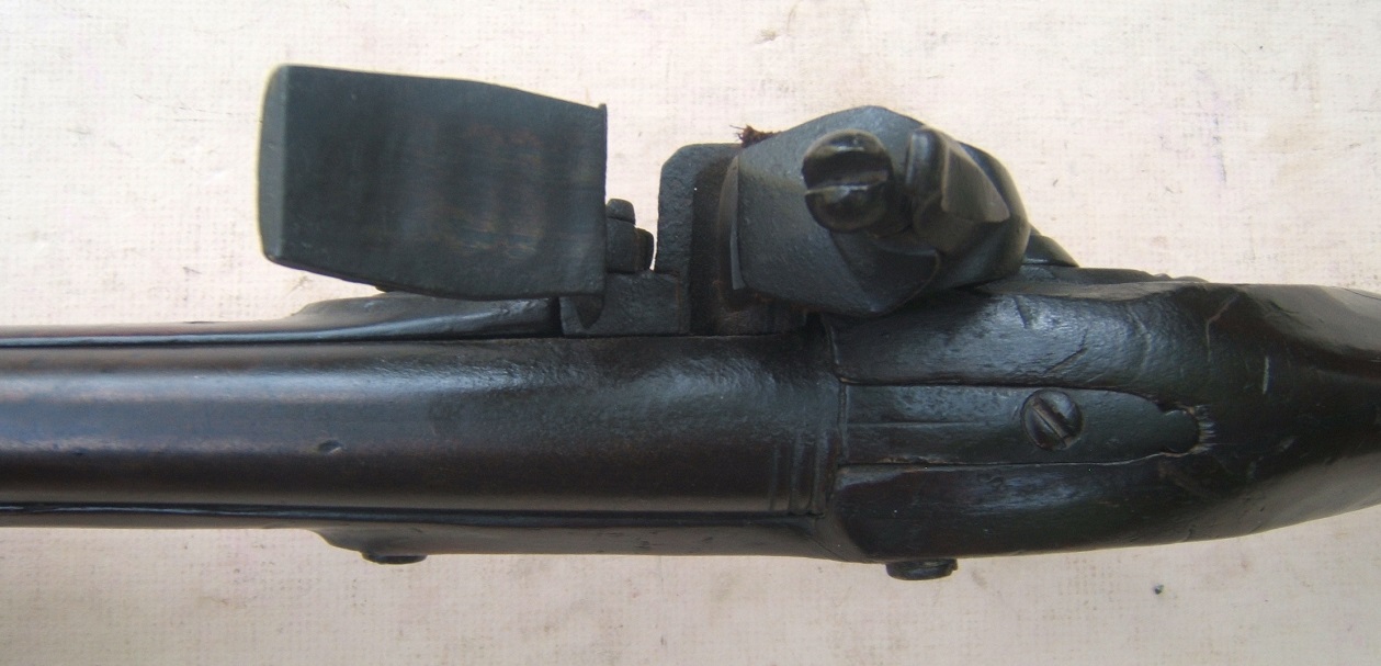 A FINE AMERICAN REVOLUTIONARY WAR PERIOD AMERICAN OFFICER'S  FUSIL/MUSKET, ca. 1775-1780 view 6