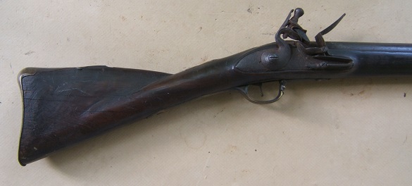  A VERY GOOD COLONIAL/FRENCH & INDIAN WAR PERIOD MAPLE STOCK HUDSON VALLEY LONG FOWLER, ca. 1750 view 1