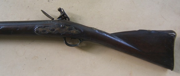 AA VERY GOOD COLONIAL/FRENCH & INDIAN WAR PERIOD MAPLE STOCK HUDSON VALLEY LONG FOWLER, ca. 1750 view 2