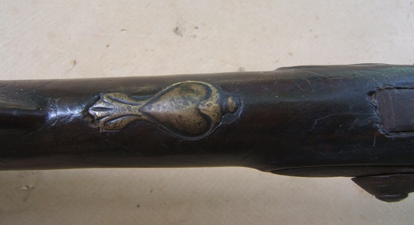A VERY GOOD COLONIAL/FRENCH & INDIAN WAR PERIOD MAPLE STOCK HUDSON VALLEY LONG FOWLER, ca. 1750 view 4
