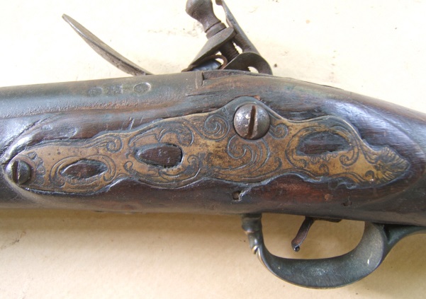 A VERY GOOD COLONIAL/FRENCH & INDIAN WAR PERIOD MAPLE STOCK HUDSON VALLEY LONG FOWLER, ca. 1750 view 5