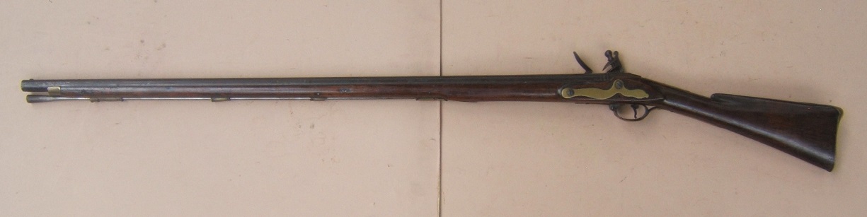 A VERY GOOD I.D. MAKER SIGNED AMERICAN REVOLUTIONARY WAR PERIOD AMERICAN-MADE MUSKET, ca. 1770s view 2