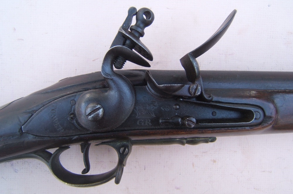A FINE AMERICAN REVOLUTIONARY WAR EMERGENCY PRODUCTION (P. 1779-S) SECOND MODEL/SHORTLAND PATTERN BROWN BESS MUSKET, ca. 1779 view 3