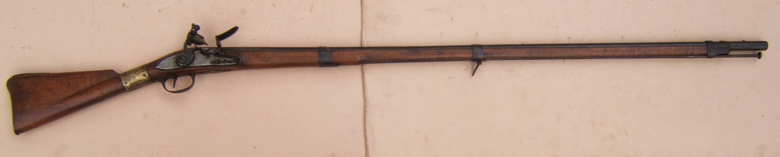   A RARE COLONIAL/AMERICAN REVOLUTIONARY WAR PERIOD AMERICAN-ASSEMBLED TIGER MAPLE STOCK 