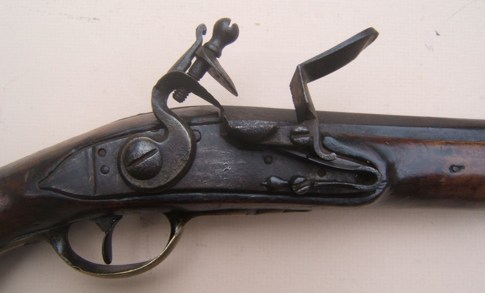 A RARE FRENCH & INDIAN/AMERICAN REVOLUTIOINARY WAR PERIOD FRENCH MODEL 1733 FLINTLOCK HOLSTER/HORSE PISTOL, ca. 1733 view 3