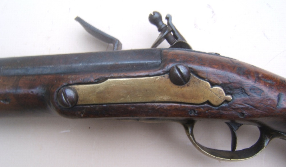 A RARE FRENCH & INDIAN/AMERICAN REVOLUTIOINARY WAR PERIOD FRENCH MODEL 1733 FLINTLOCK HOLSTER/HORSE PISTOL, ca. 1733 view 4