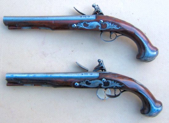 Paul S Antique Arms And Armour A Very Fine Pair Of Revolutionary War Period Flintlock Officer S