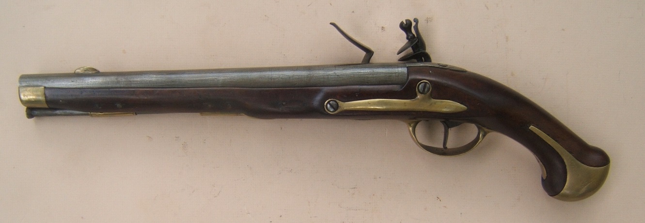 A FINE & SCARCE DANISH MODEL 1772 HEAVY DRAGOON FLINTLOCK HORSE/HOLSTER PISTOL ca. 1772 view 2