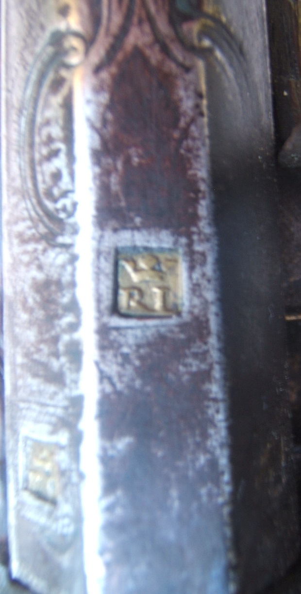 A SCARCE EARLY 18th CENTURY BRASS LOCK COLONIAL PERIOD DUTCH 