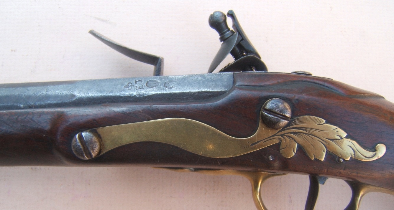 A FINE & RARE LATE 17th CENTURY COLONIAL PERIOD ENGLISH HOLSTER/HORSEMAN'S PISTOL, by 