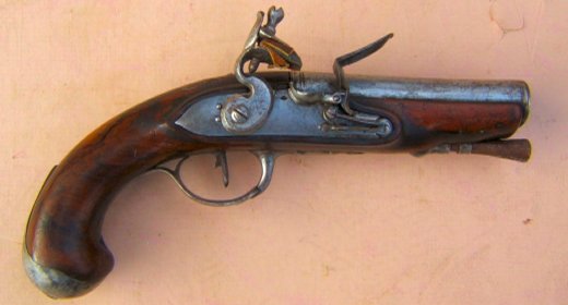 A FINE FRENCH NAPOLEANIC WAR PERIOD BLUNDERBUSS PISTOL, ca. 1800-1810 Flintlock view 1