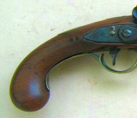 A VERY GOOD UNTOUCHED BRASS BARREL FLINTLOCK 