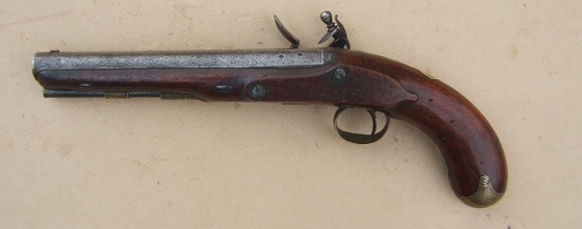 A VERY GOOD+ WAR OF 1812/NAPOLEONIC PERIOD FLINTLOCK OFFICERS PISTOL BY MANTON, ca. 1805 view 2