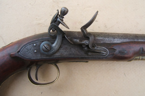 A VERY GOOD+ WAR OF 1812/NAPOLEONIC PERIOD FLINTLOCK OFFICERS PISTOL BY MANTON, ca. 1805 view 3