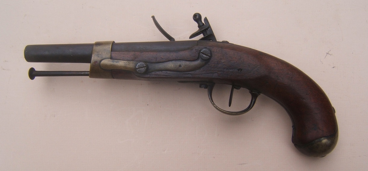 A VERY GOOD+ UNTOUCHED NAPOLEONIC WAR PERIOD FRENCH/GERMAN MODEL AN XIII FLINTLOCK PISTOL, by “PISTOR”, ca. 1813-1814 view 2
