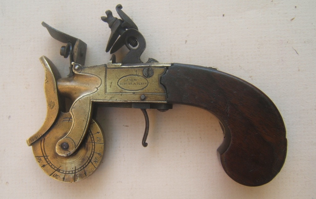 A FINE ENGLISH FLINTLOCK EPROUVETTE/POWDER-TESTER, by “J  & W. RICHARDS.”, ca. 1810 view 2