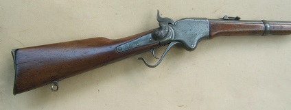 A VERY GOOD AMERICAN CIVIL WAR ISSUE SPENCER MODEL 1860 SADDLE RING CARBINE, Sn 54,XXX view 1