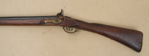 A PERCUSSION CONVERTED AMERICAN REVOLUTIONARY WAR PERIOD NEW ENGLAND (LIKELY CONNECTICUT MADE) MUSKET-FOWLER/UTILITY-GUN, ca. 1770 view 2