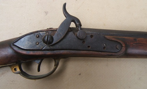 A PERCUSSION CONVERTED AMERICAN REVOLUTIONARY WAR PERIOD NEW ENGLAND (LIKELY CONNECTICUT MADE) MUSKET-FOWLER/UTILITY-GUN, ca. 1770view 3