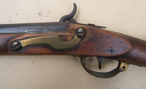 A PERCUSSION CONVERTED AMERICAN REVOLUTIONARY WAR PERIOD NEW ENGLAND (LIKELY CONNECTICUT MADE) MUSKET-FOWLER/UTILITY-GUN, ca. 1770 view 4