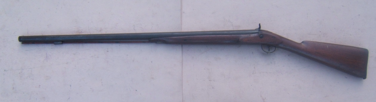 A VERY GOOD (BOSTON MADE) AMERICAN CIVIL WAR PERIOD HALFSTOCK PERCUSSION FOWLER, by 