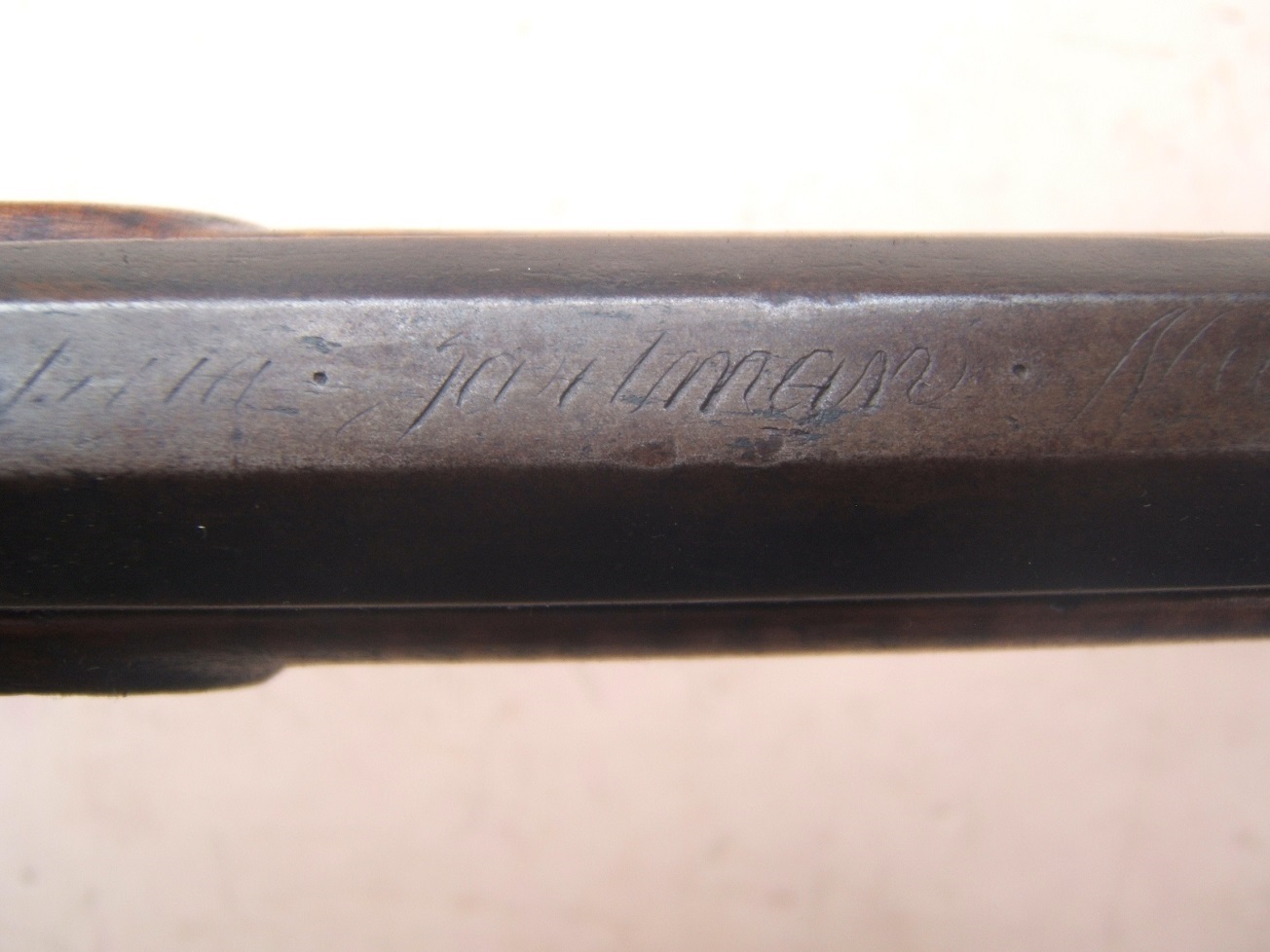 A GOOD MID-19TH CENTURY OHIO PERCUSSION 1/2 STOCK 