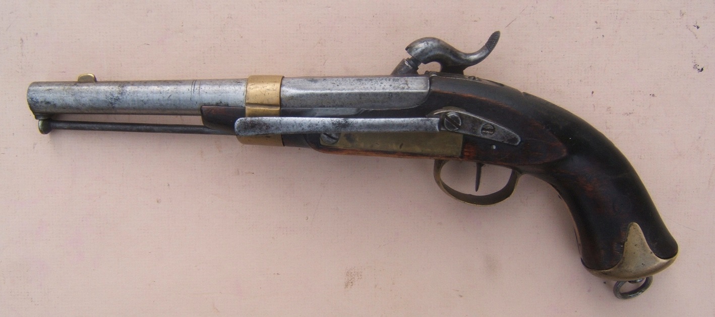 A SCARCE SWEDISH MODEL 1845 NAVAL PISTOL, ca. 1850 view 2