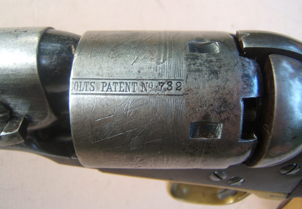 A FINE AMERICAN CIVIL WAR PERIOD COLT MODEL 1861 NAVY REVOLVER, SN 26, XXX, MANUF. 1865 view 4