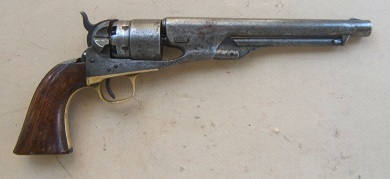 A GOOD CIVIL WAR ISSUE MARTIALLY MARKED COLT MODEL 1860 ARMY REVOLVER: SN 48,XXX view 1