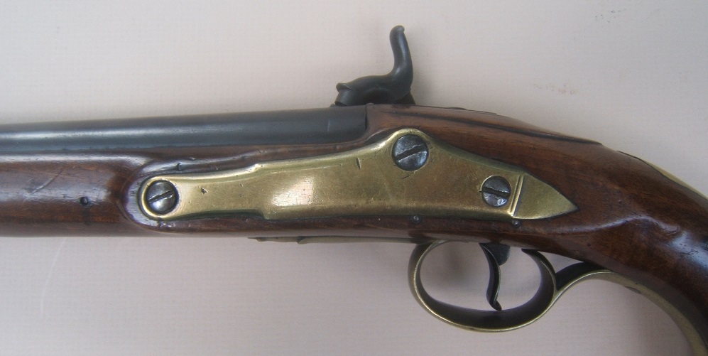 A VERY FINE REVOLUTIONARY WAR PERIOD (PERCUSSION CONVERTED) ENGLISH PATTERN 1760/78 ROYAL FORESTERS LIGHT DRAGOON FLINTLOCK PISTOL, by 