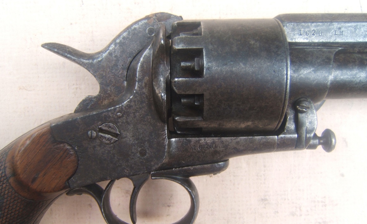 A VERY SCARCE AMERICAN CIVIL WAR PERIOD CONFEDERATE SECOND MODEL LEMAT REVOLVER SN. 1,6XX, ca. 1860s view 3