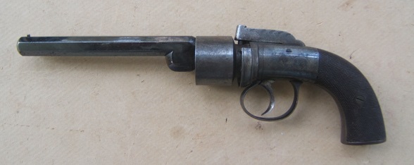 A FINE & SCARCE ENGLISH TRANSITIONAL PERCUSSION REVOLVER, by MANTON, ca. 1845 view2