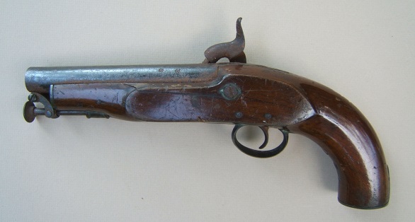 A VERY GOOD VICTORIAN PERIOD COMMERCIALLY MANUFACTURED MODEL 1842 COAST GUARD SERVICES PERCUSSION PISTOL, ca. 1845 view 2