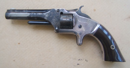 A VERY GOOD+ AMERICAN CIVIL WAR PERIOD SMITH & WESSON MODEL No. 1 2nd ISSUE REVOLVER, ca. 1865 (SN 60,XXX)view 2