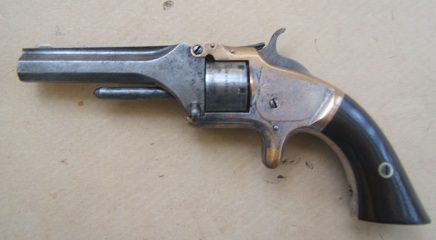 A GOOD+ AMERICAN CIVIL WAR PERIOD SMITH & WESSON MODEL No. 1 2nd ISSUE REVOLVER, ca. 1865 view 2