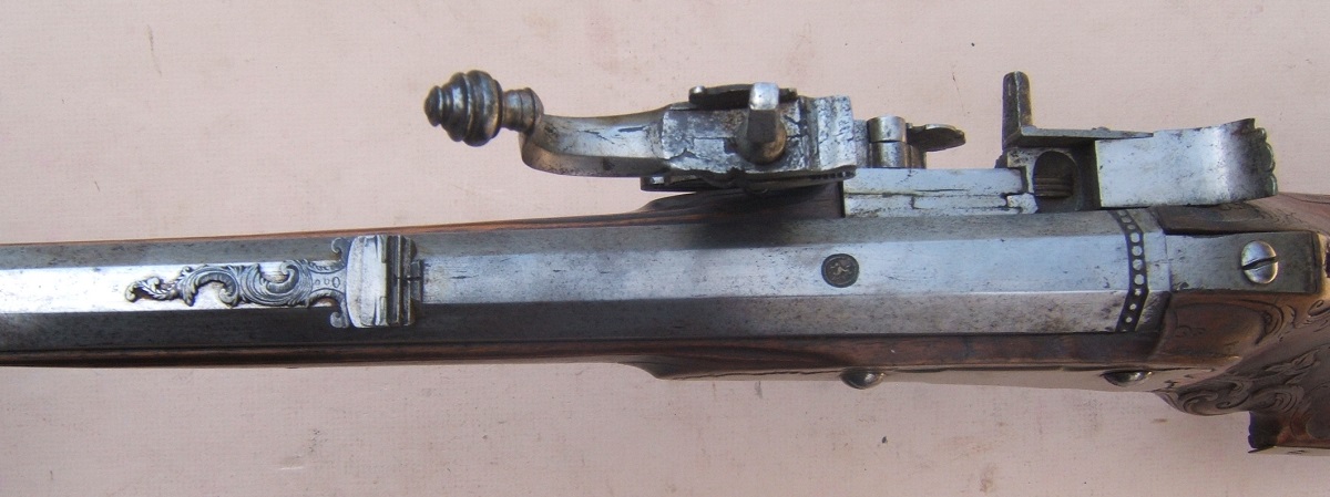 A VERY FINE LATE 17TH CENTURY GERMAN/AUSTRIAN WHEELOCK SPORTING CARBINE, ca. 1680 view 5